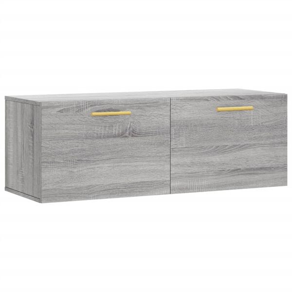 vidaXL Wall Cabinet Grey Sonoma Engineered wood Medium Wall Cabinet