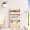 vidaXL Wall Planter Natural Pine Solid Pine Wood 23.6x7.3x43.3 in