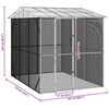 vidaXL Bird Cage Anthracite 227 x 310 x 247 cm Galvanized steel