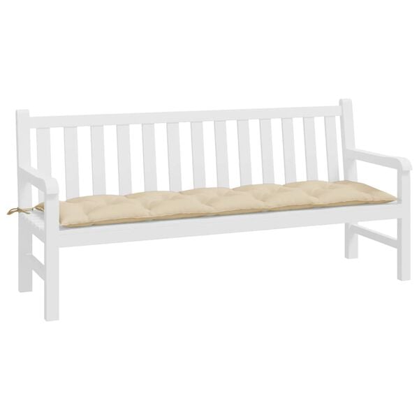 vidaXL Garden Bench Cushion Beige Oxford fabric (100% polyester)