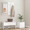 vidaXL Hallway Furniture Set White Engineered Wood