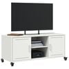 vidaXL TV Cabinet White Cold-rolled steel Standard TV Cabinet
