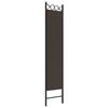 vidaXL 3-Panel Room Divider Brown 47.2"x78.7" Fabric
