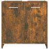 vidaXL Bathroom Cabinet Smoked Oak Engineered wood 23.6x13.0x23.6 in