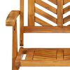 vidaXL Reclining Garden Chair Set of 3 Natural wood Solid acacia wood