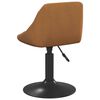 vidaXL Swivel Dining Chairs 2 pcs Brown 46 x 44 x 77.5 cm Faux leather