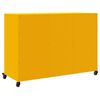 vidaXL Sideboard Mustard Yellow Cold-rolled Steel Medium Sideboard