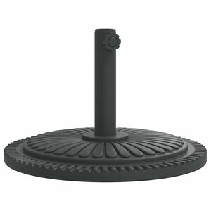 vidaXL Parasol Base Black PE (Polyethylene) and concrete Medium