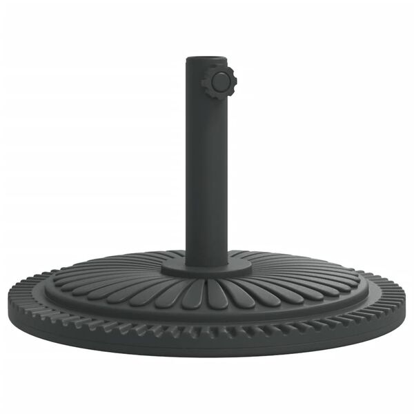 vidaXL Parasol Base Black PE (Polyethylene) and concrete Medium