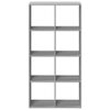 vidaXL Room Divider Bookcase Gray Sonoma Engineered Wood