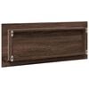 vidaXL Bathroom Mirror Brown oak Engineered wood, glass