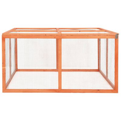 vidaXL Rabbit Hutch 48.8"x47.2"x23.6" Solid Firwood