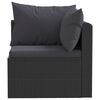 vidaXL Garden Sofa Black