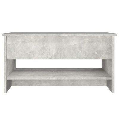 vidaXL Coffee Table Concrete Gray 31.5"x19.7"x15.7" Engineered Wood