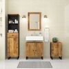 vidaXL Bathroom Furniture Set Honey Brown