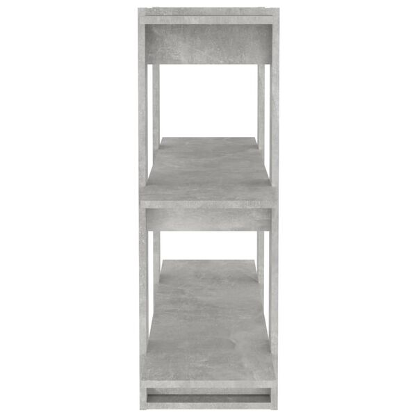 vidaXL Book Cabinet Concrete Grey Engineered wood Medium Book Cabinet