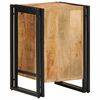 vidaXL Bedside Cabinet 40x40x59 cm Solid Rough Wood Mango
