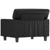 vidaXL Sofa Chair Black 23.6" Faux Leather