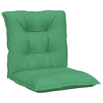 vidaXL Garden Lowback Chair Cushions 6 pcs Green 39.4"x19.7"x2.8" Fabric
