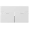 vidaXL Bathroom Furniture Set White and Sonoma Oak Engineered wood, Acrylic