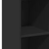 vidaXL Highboard Black Engineered wood Medium Highboard Rectangular