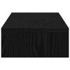 vidaXL Monitor Stand Adjustable Black Oak 60x24x10,5 cm Engineered Wood