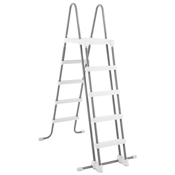 INTEX Pool Ladder Grey Steel, Plastic 52.0 in tall Pool Ladder Other