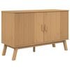 vidaXL Sideboard Brown Solid pine wood with a wax finish, engineered wood