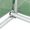 vidaXL Greenhouse Green PE mesh fabric, galvanized steel 581.3 sq ft