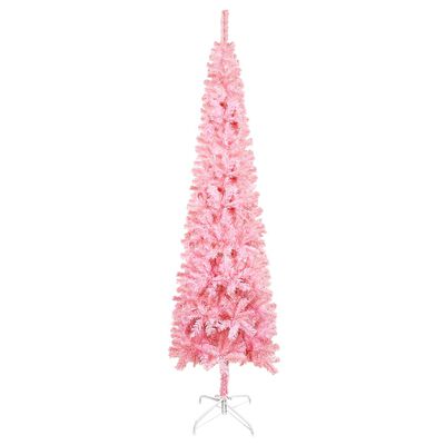 vidaXL Slim Christmas Tree Pink 4 ft