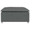 vidaXL Modular Sofa Dark Grey Fabric (100% Polyester) 39.4x39.4x18.9 in