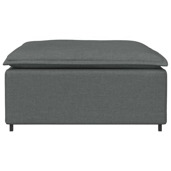 vidaXL Modular Sofa Dark Grey Fabric (100% Polyester) 39.4x39.4x18.9 in