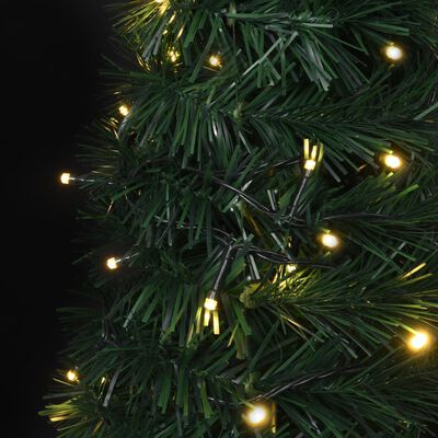 vidaXL Pop-up String Artificial Christmas Tree with LED Green 82.7"