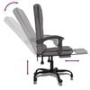 vidaXL Massage Office Chair Gray