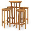 vidaXL Garden Bar Set Natural Wood Solid Acacia wood Large Durable