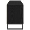 vidaXL TV Cabinet Black Oak 59.06 x 11.81 x 17.52 in Engineered Wood