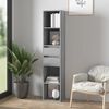 vidaXL Book Cabinet Grey Sonoma Engineered Wood Tall Book Cabinet