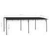 vidaXL Sunshade Awning Anthracite Powder-coated steel frame Large