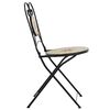 vidaXL Bistro Chair Set of 2 Terracotta and White