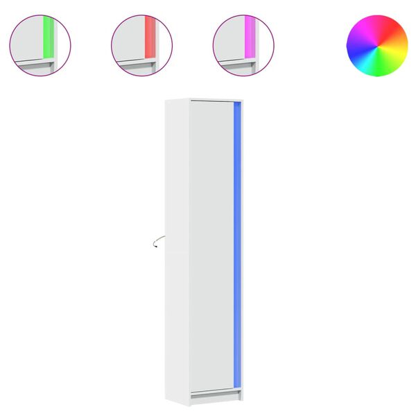 vidaXL Highboard White Engineered wood Extra Tall Storage Highboard