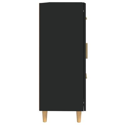 vidaXL Sideboard Black 27.4"x13.4"x35.4" Engineered Wood