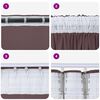 vidaXL Velvet Curtains 2 pcs Brown 88.58 x 55.12 in Velvet