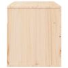 vidaXL Wall-mounted Bedside Cabinet Pine Solid pinewood Standard