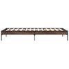 vidaXL Bed Frame Brown oak Engineered wood, Metal Single Durable