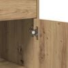 vidaXL Bathroom Cabinet Artisan Oak 23.6x13.0x31.5" Engineered Wood