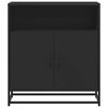 vidaXL Sideboard Black Engineered wood 26.8 x 13.8 x 29.9 in Sideboard