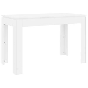 vidaXL Dining Table White Engineered wood