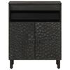 vidaXL Side Cabinet Black Solid mango wood, engineered wood, iron