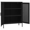 vidaXL Storage Cabinet Black Steel Large Height-Adjustable Shelves