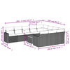 vidaXL Garden Sofa Set Grey